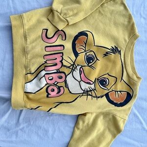 Disney Simba Kids Mustard Sweatshirt